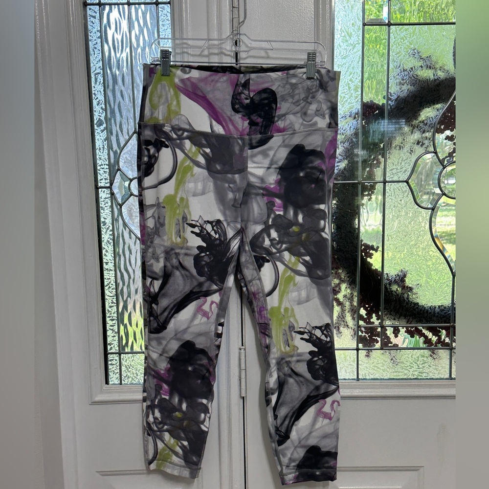 Lululemon Throwback Print Double Lined Align High… - image 1